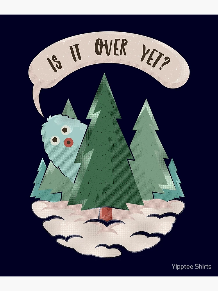 Is it Christmas Yeti (Yet) Pun Greeting Card for Sale by Amy