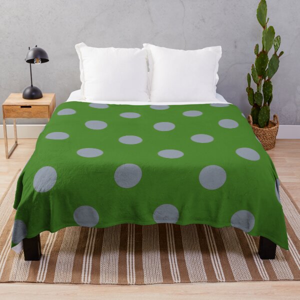 Item preview, Vintage grey dots on green designed and sold by Yamy Morrell Art and Design.
