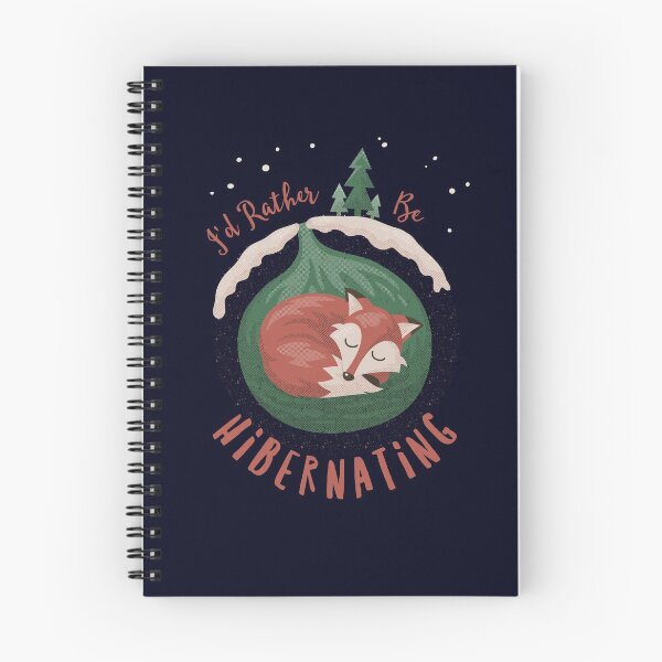 Item preview, I'd Rather Be Hibernating Christmas Fox designed and sold by Yipptee Shirts.