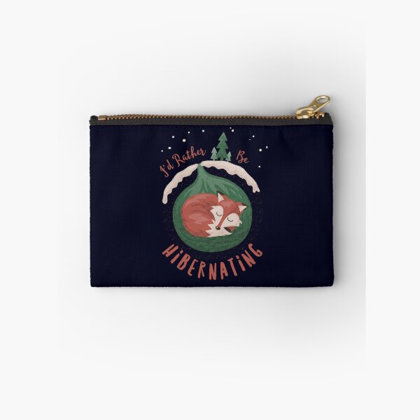 Item preview, I'd Rather Be Hibernating Christmas Fox designed and sold by Yipptee Shirts.
