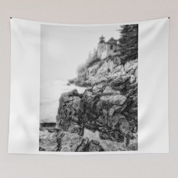 Item preview, Bass Harbor Lighthouse in Fog B+W designed and sold by Gerard Fornarotto.