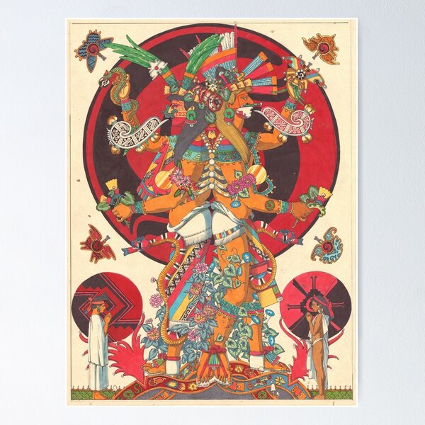 Item preview, Xochipilli and Xochiquetzal designed and sold by CorazonMexica.
