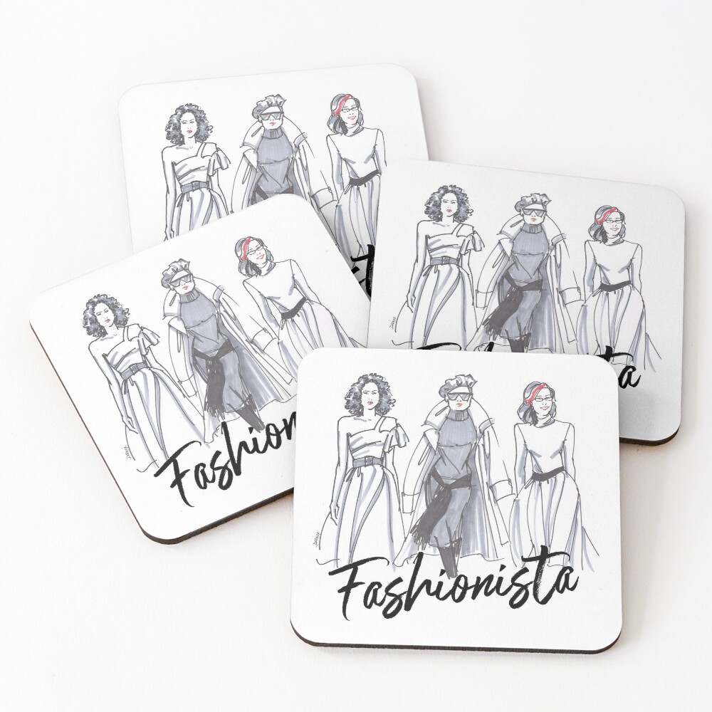 Sassy Fashionistas Coasters (Set of 4)