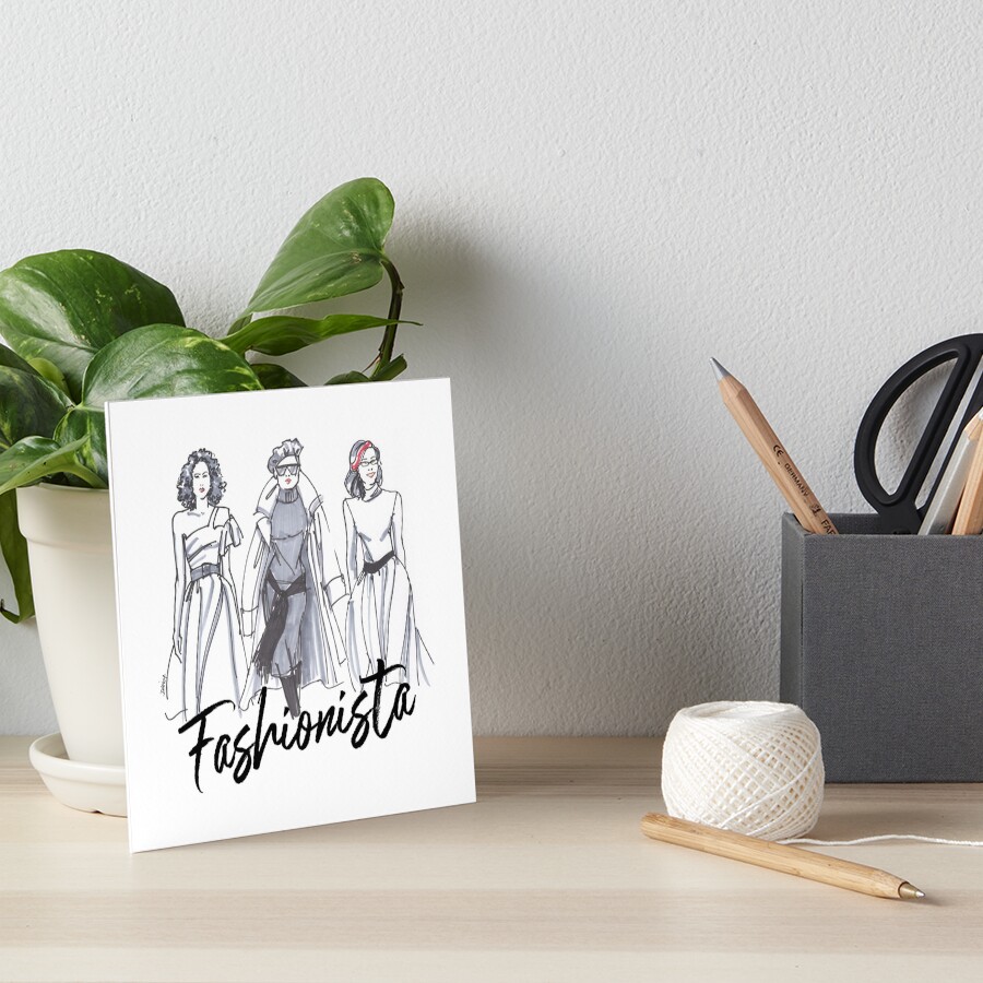 Sassy Fashionistas Art Board Print