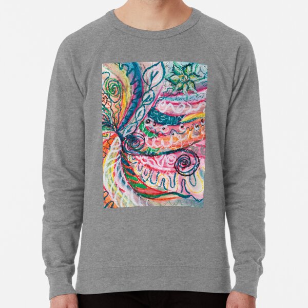 abstract concentric nature creation Lightweight Sweatshirt