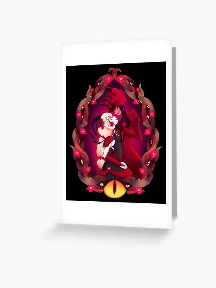 Hazbin hotel alastor and charlie Greeting Card by lezettern