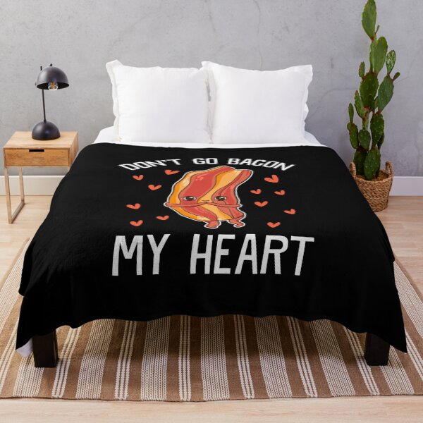 Item preview, Funny Bacon Don't Go My Heart Quote Love Fun Pun Graphic  designed and sold by CreatedByHeidi.