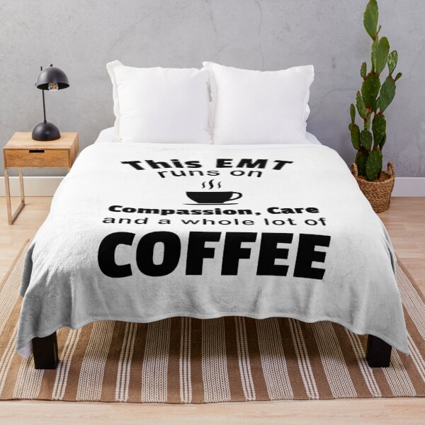 Item preview, EMT Coffee Lover Compassion Care Caffeine Funny Paramedic  designed and sold by CreatedByHeidi.