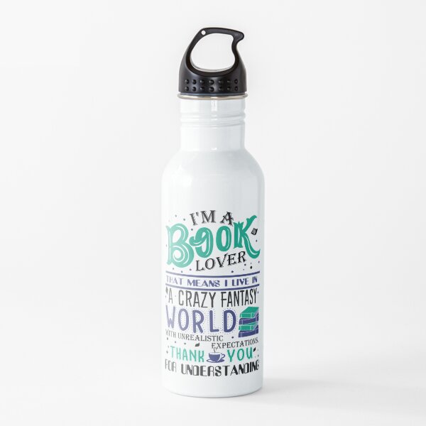 Amante de libros Botella de agua