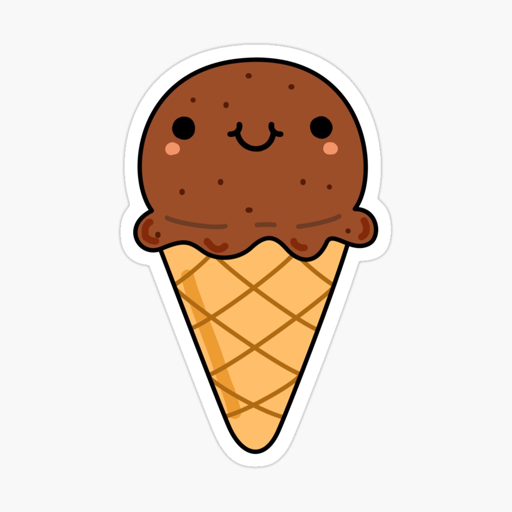 Lámina metálica «Cono de helado de chocolate Kawaii» de kawaiilife | Redbubble Lámina metálica «Cono de helado de chocolate Kawaii» de kawaiilife | Redbubble