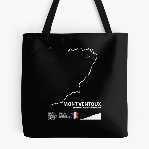 Item preview, Mont Ventoux Bedoin Provence France Cycling Trail Map Art Print 01 designed and sold by OuterShellUK.