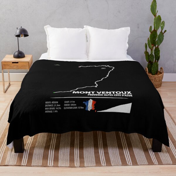 Item preview, Mont Ventoux Bedoin Provence France Cycling Trail Map Art Print 01 designed and sold by OuterShellUK.