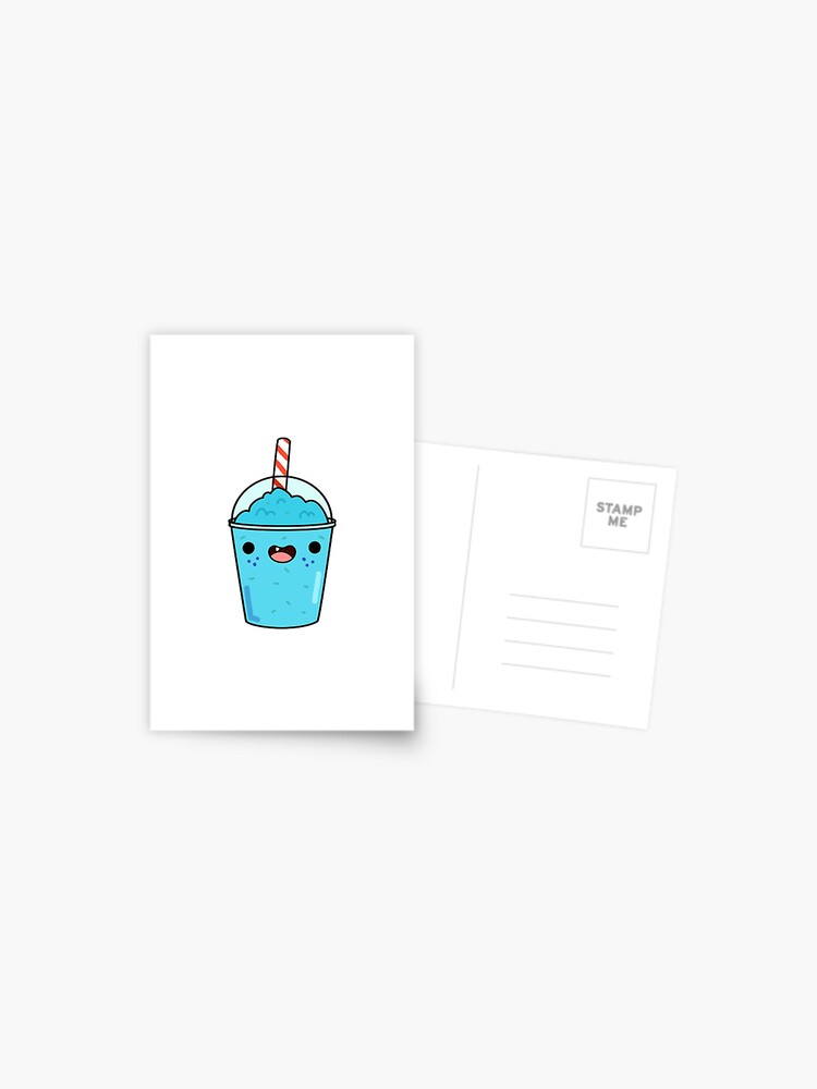 Kawaii Blue Slushy Art Print for Sale by kawaiilife