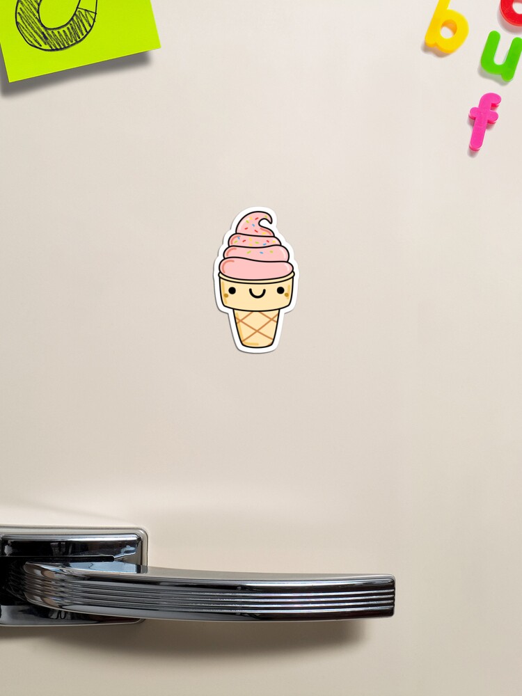 Kawaii Triple Scoop Ice Cream Cone by kawaiilife, Redbubble