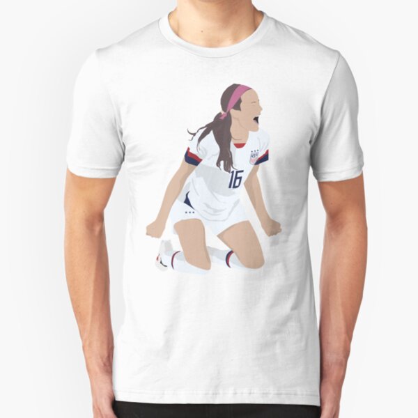 Rose Lavelle - # 16 - USWNT - Goal Victory Pose Shirt | Sticker | Pin | Button Slim Fit T-Shirt