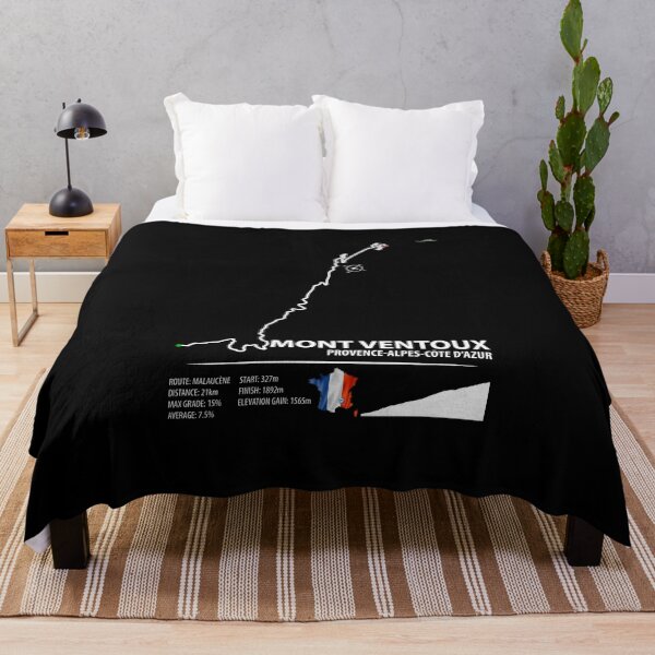 Item preview, Mont Ventoux Malaucene Route Provence France Cycling Trail Map Art Print 01 designed and sold by OuterShellUK.