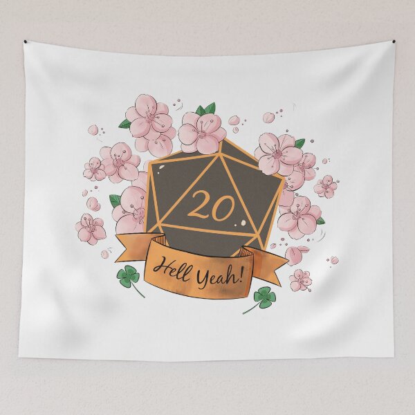 Item preview, Natural 20 Hell Yeah! DnD designed and sold by Don Corgi Art.