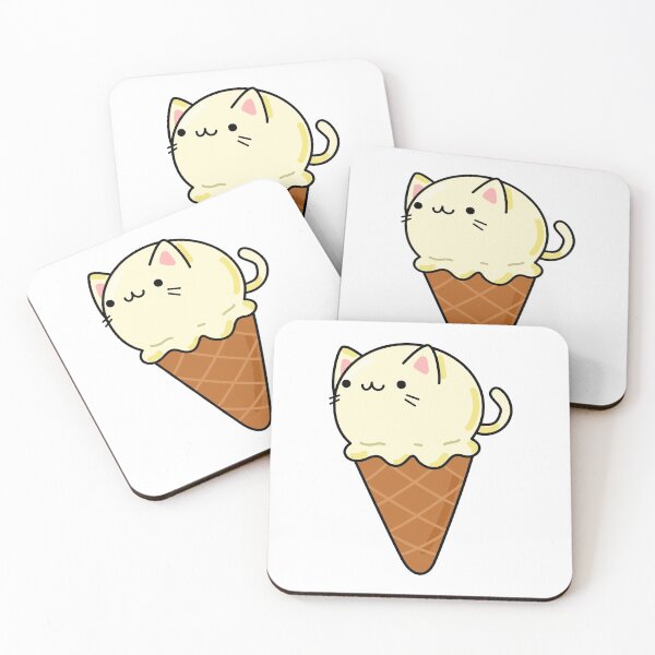 Item preview, Kawaii Kitty Ice Cream Cone designed and sold by kawaiilife.