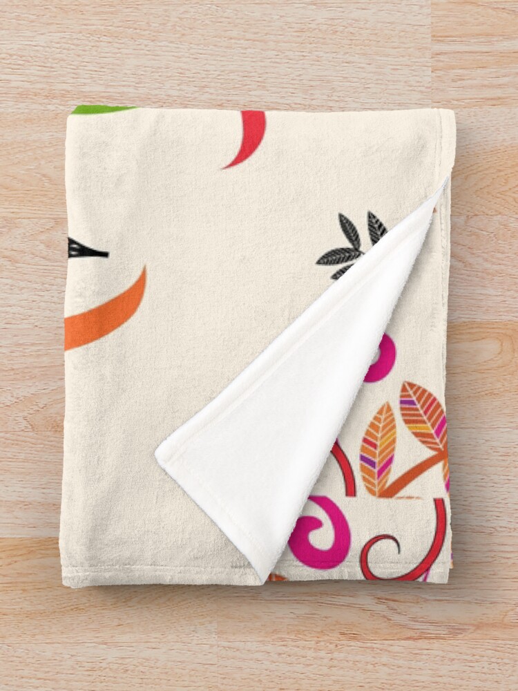 "Autumn Hello October" Throw Blanket by famenxt Redbubble