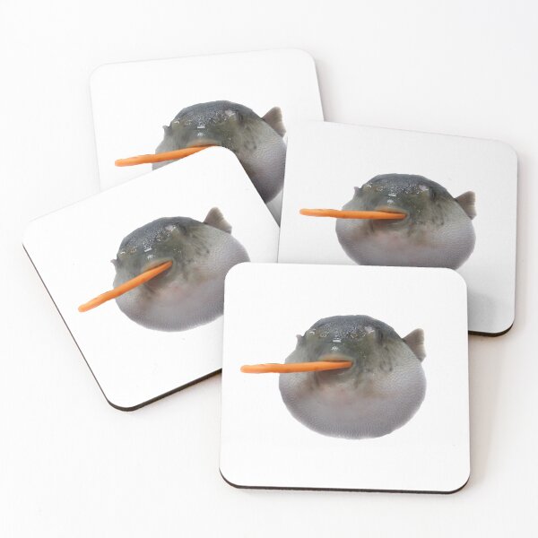 Item preview, Pufferfish eating a carrot designed and sold by Nathanhg06.