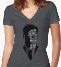 I Will Skin You Women's Fitted V-Neck T-Shirt