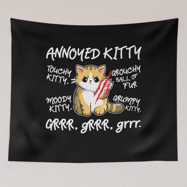 Item preview, Angry Cat Lovely Moody Annoyed Kitty Gr Gr Gr Cute Gift designed and sold by Dressed For  Duty.