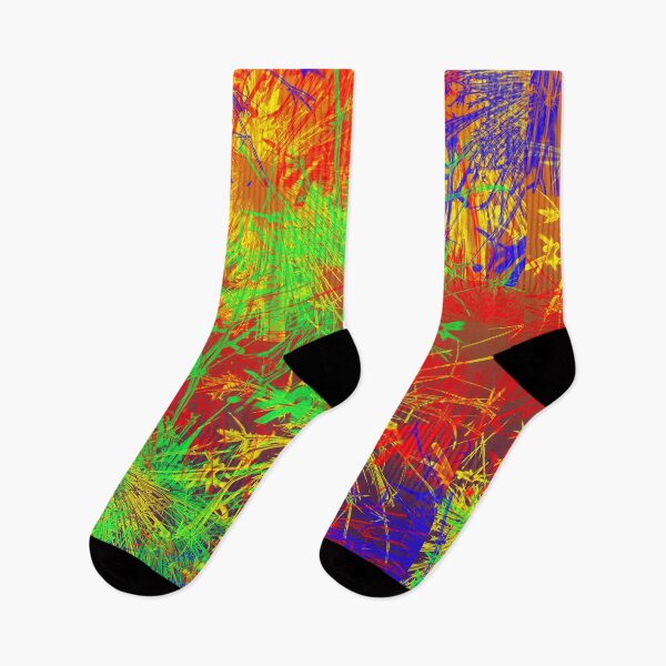 Item preview, Bright Rainbow Fire Works Star Sparkles Pattern designed and sold by TigsArts.