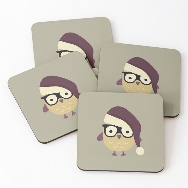 Item preview, Awesome Hipster Santa Owl Wearing Glasses designed and sold by Hedgie Designs.