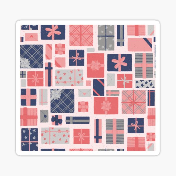 Tiny Gifts - pink // Repeat Pattern Sticker
