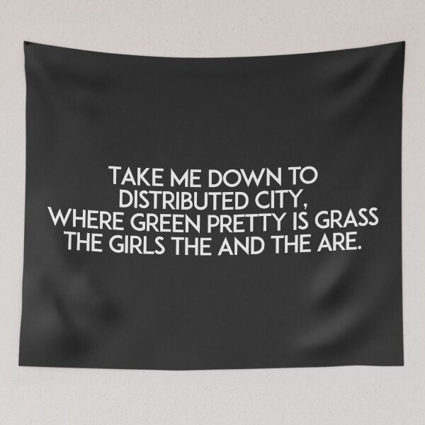 Item preview, Take me down to Distributed City (white lettering) designed and sold by unixorn.