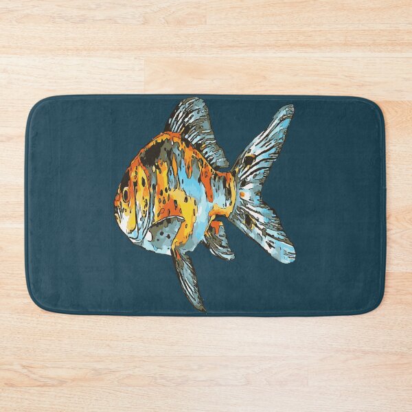 Item preview, Blue and Orange Shubunkin Goldfish Isolated designed and sold by taiche.