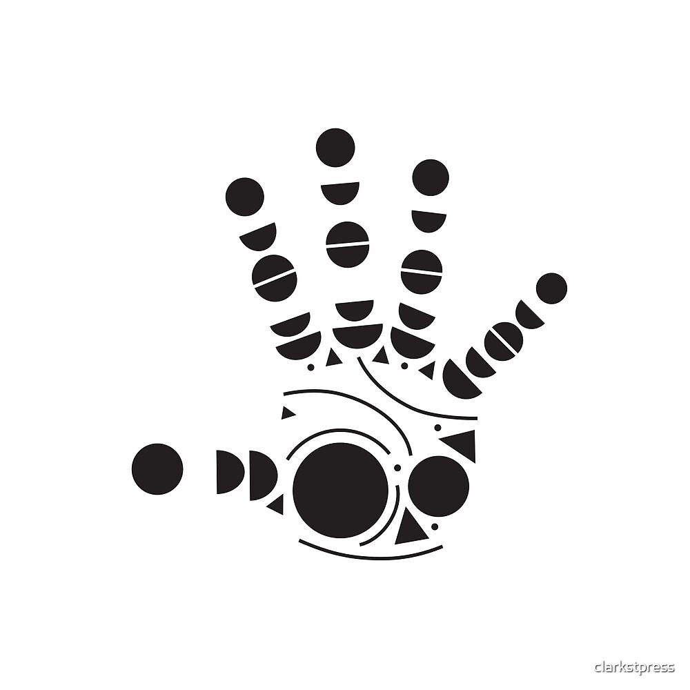 "Geometric Hand" by clarkstpress | Redbubble