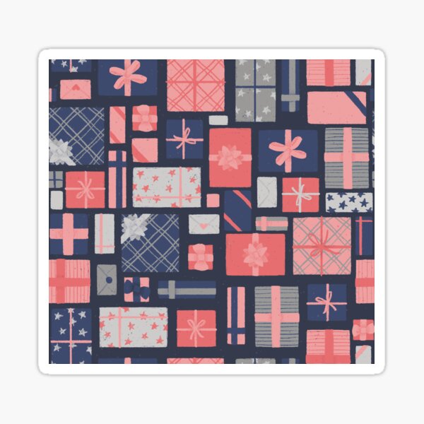 Tiny Gifts - blau // Repeat Pattern Sticker