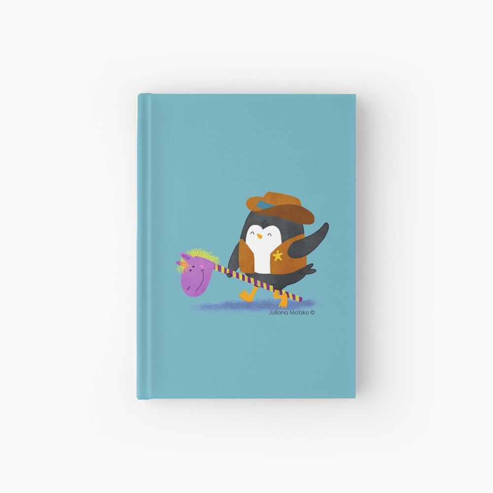 Cowboy Penguin Hardcover Journal