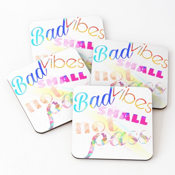 Item preview, Bad Vibes Shall not Pass designed and sold by Ella-brand.