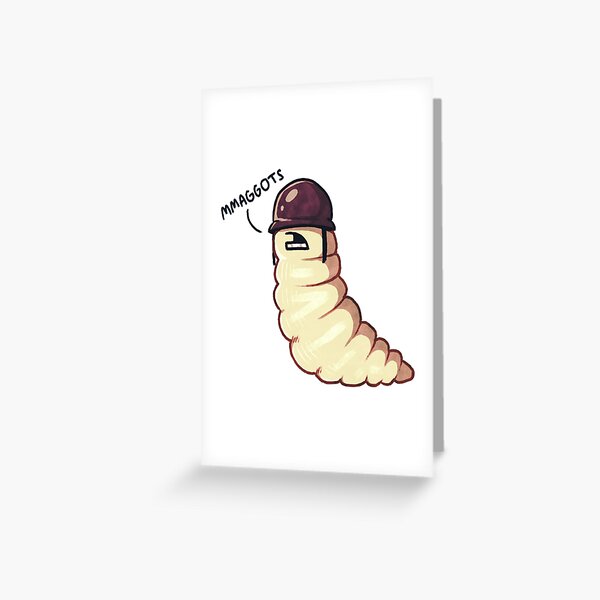 Team Fortress 2 Soldier Maggot Greeting Card For Sale By Relaxdesigns Redbubble 4334