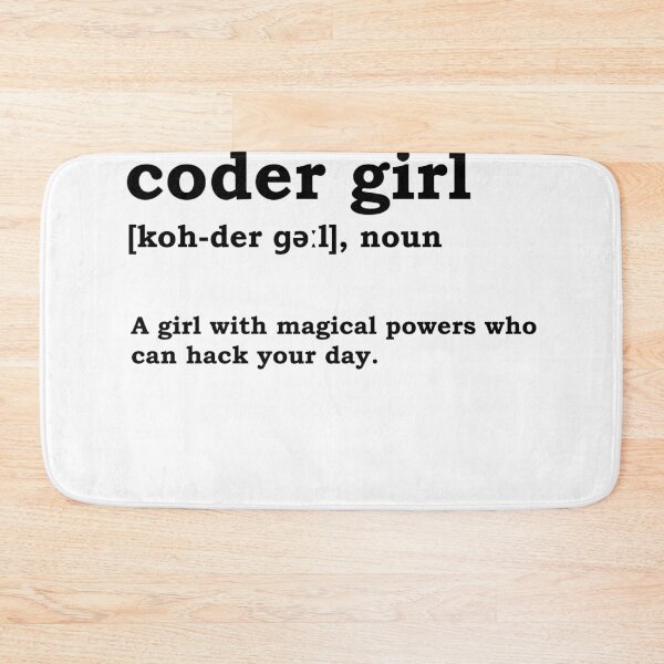 Item preview, Coder Girl Computer Science Programming Computer Nerd Girlfriend designed and sold by LeMuesch.