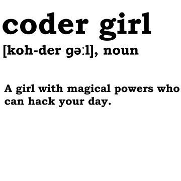 Artwork thumbnail, Coder Girl Computer Science Programming Computer Nerd Girlfriend by LeMuesch