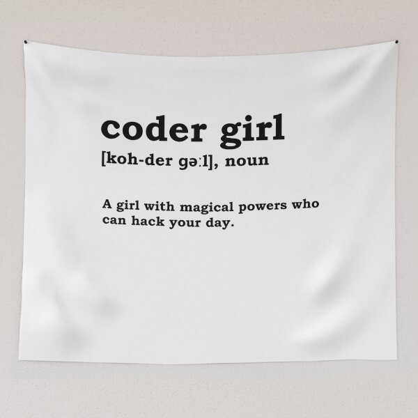 Item preview, Coder Girl Computer Science Programming Computer Nerd Girlfriend designed and sold by LeMuesch.