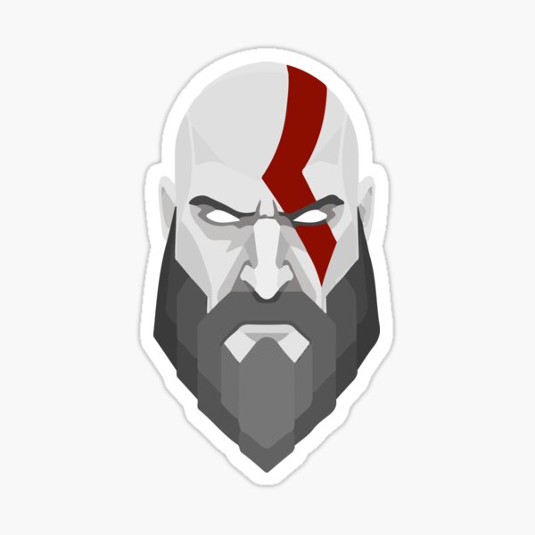 Kratos from God Of War PS4 Sticker