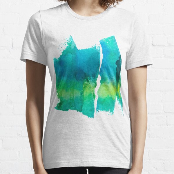 Watercolor Splash - Blue Green Essential T-Shirt