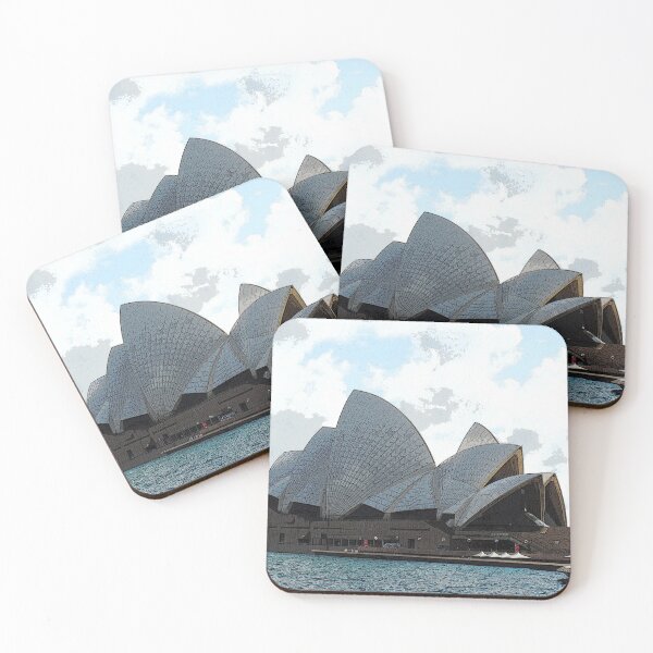 Item preview, Sydney Opera House Comic-Style designed and sold by SkatingGirl.