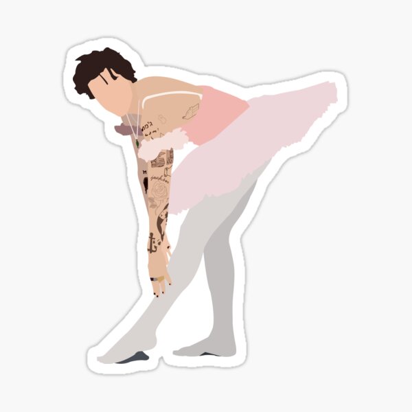 Harry Styles wearing a ballerina dress Sticker