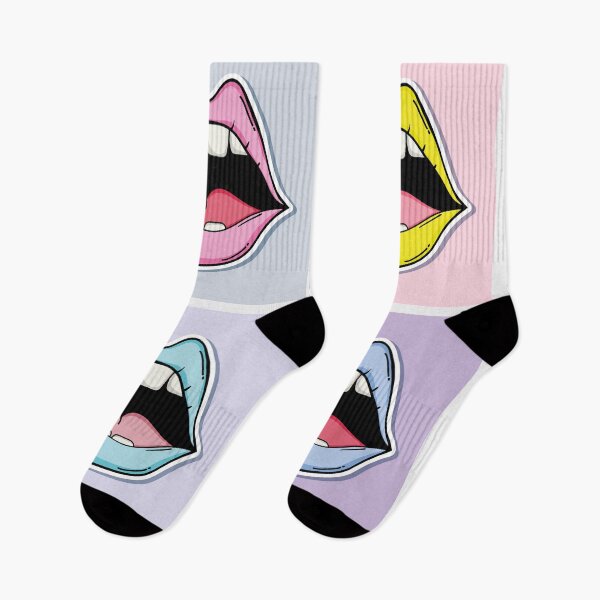 Item preview, Loud mouth pop art pattern designed and sold by ECLECTICimprint.