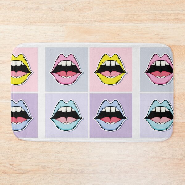 Item preview, Loud mouth pop art pattern designed and sold by ECLECTICimprint.