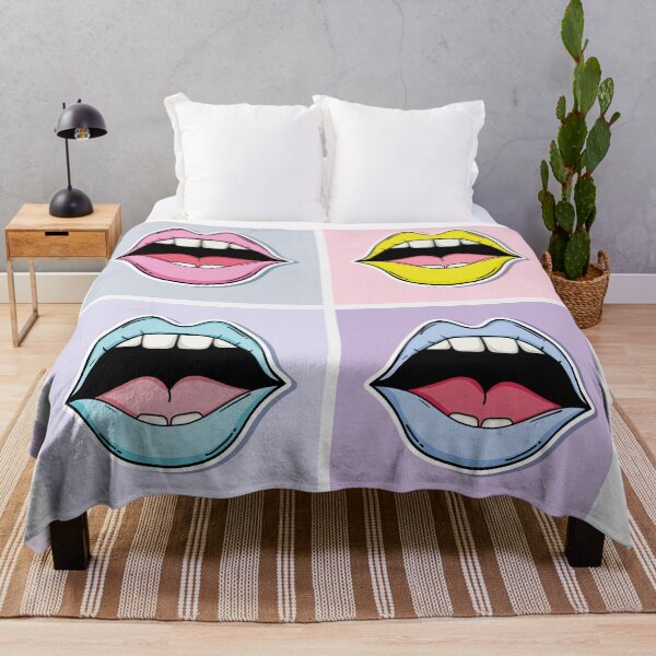Item preview, Loud mouth pop art pattern designed and sold by ECLECTICimprint.