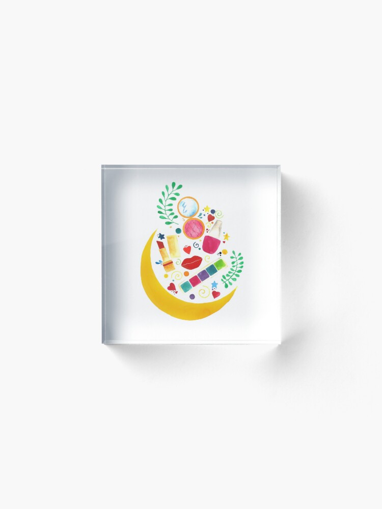 Alternate view of Makeup dreamy night Acrylic Block