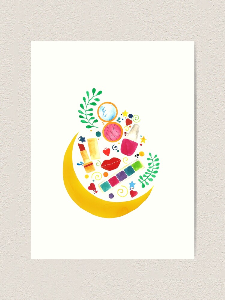 Alternate view of Makeup dreamy night Art Print