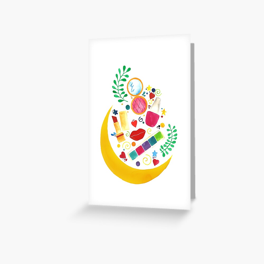 Makeup dreamy night Greeting Card