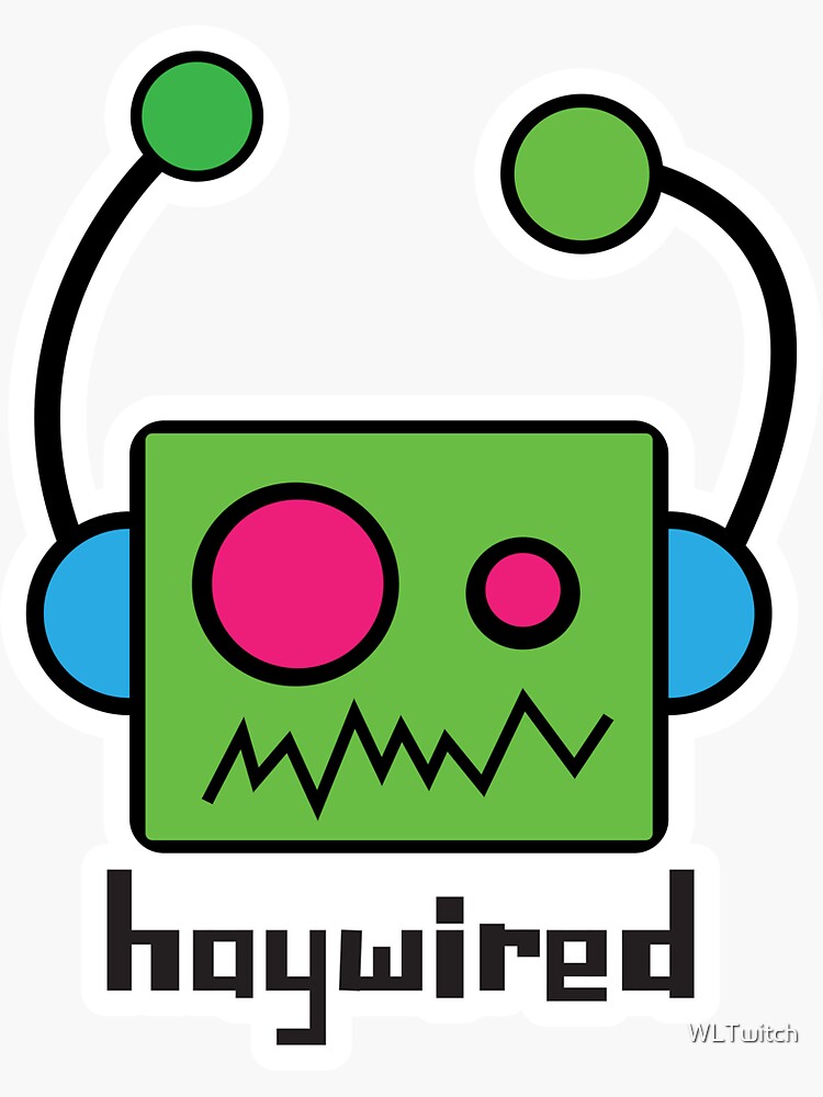 Thumbnail 3 of 3, Sticker, Haywired designed and sold by WLTwitch.